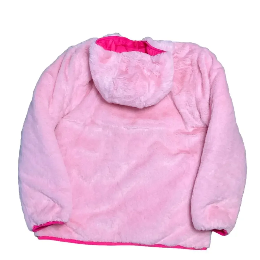 Eddie Bauer Girls Jacket Reversible Magenta Size Large NWT